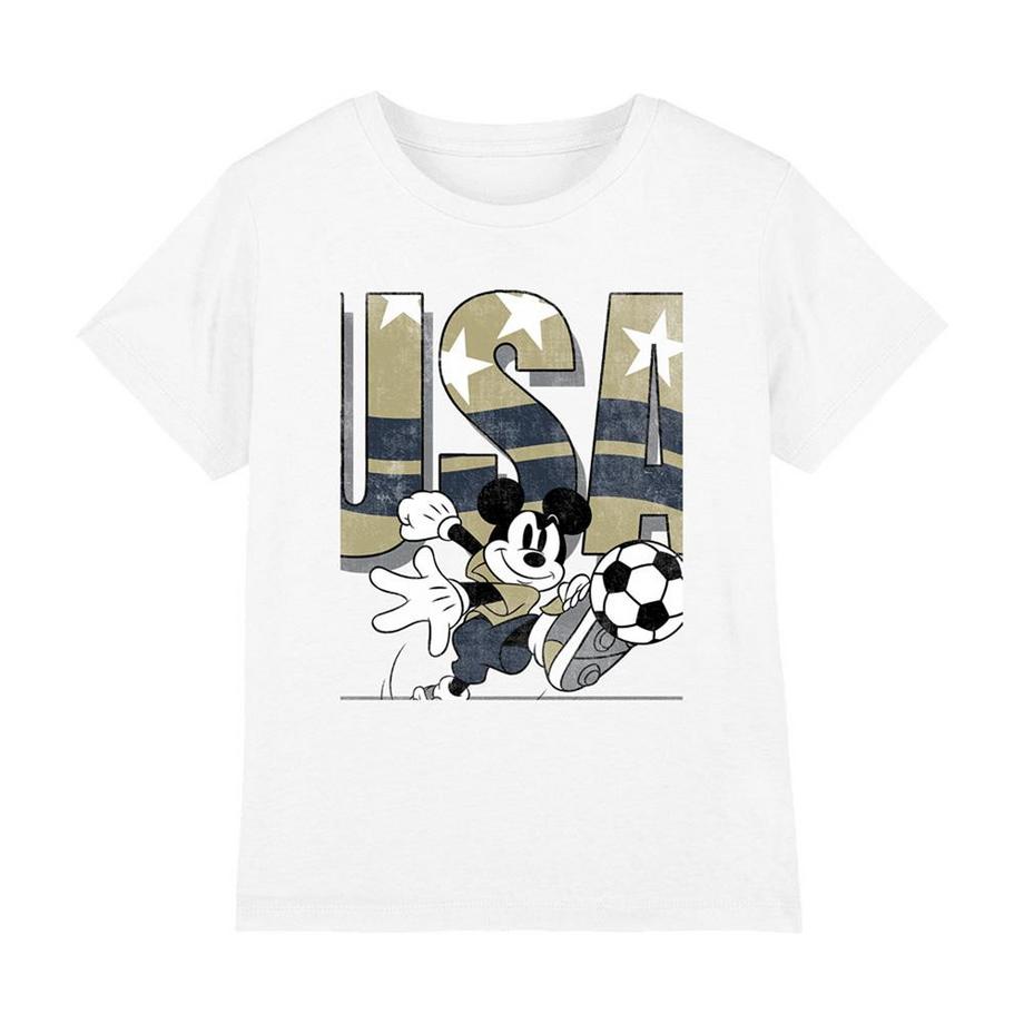 T-ShirtMotif Mickey Mouse Usa Soccer