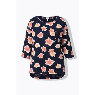 Ulla Popken Maglia Pigiama Oversize Girocollo Manica 3/4 Cotone Biologico  