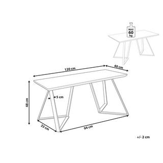 Beliani Banc en MDF Industriel UPTON  