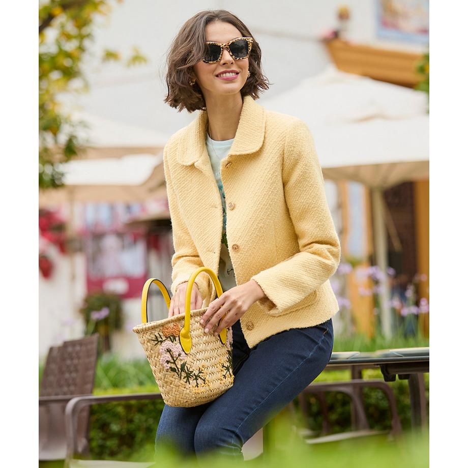 Joe Browns Veste Tweed Vintage avec Col  