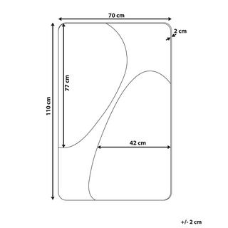 Beliani Miroir en MDF Industriel ORMES  