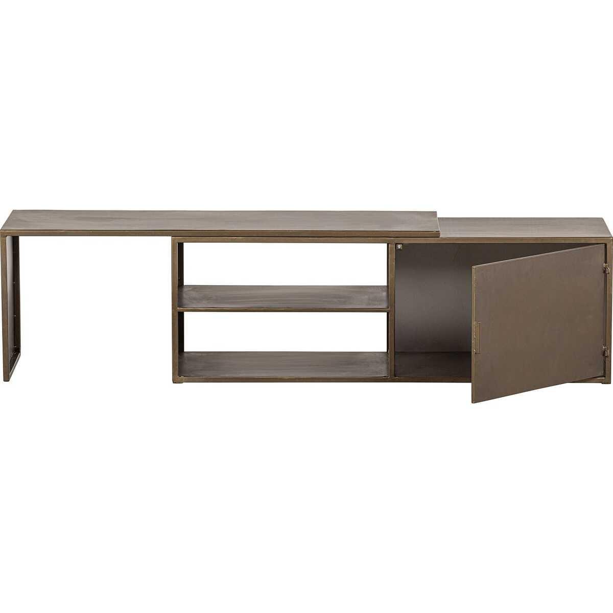 mutoni Mobiletto TV Jone in metallo ottone anticato 160  