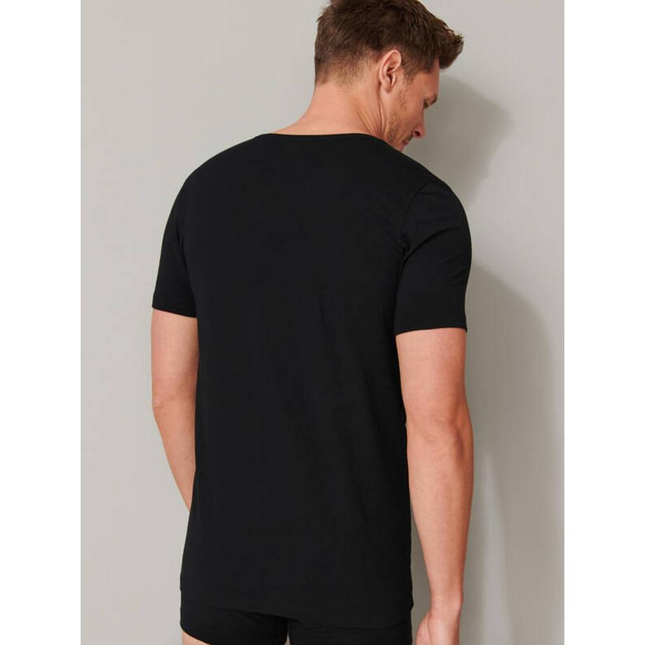 Schiesser Coton Organique T-Shirt Col V Lot de 2  