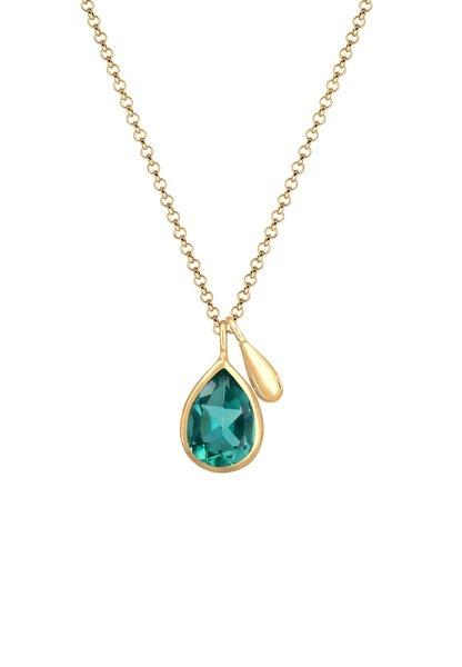 Elli  Collier Drop Quartz Vert 