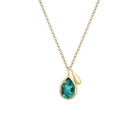 Elli  Collier Drop Quartz Vert 