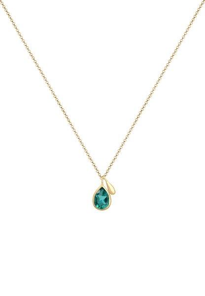 Elli  Collier Drop Quartz Vert 