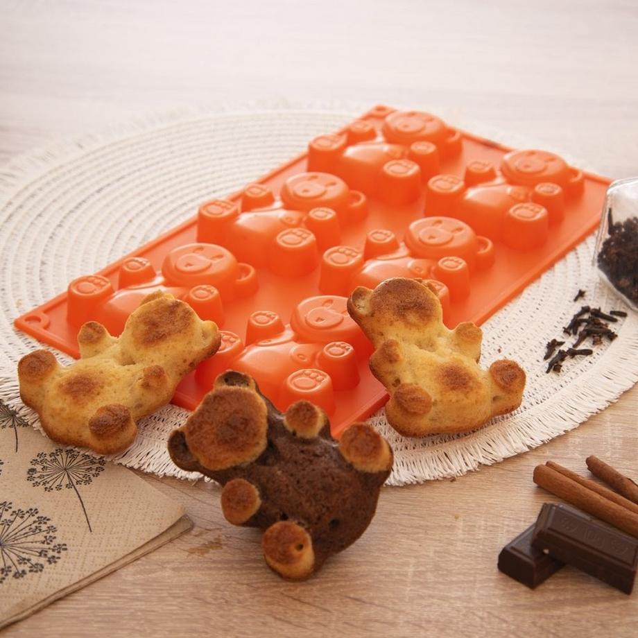 Orion  Silikonform zum einfachen Backen eines Bärenkuchens 