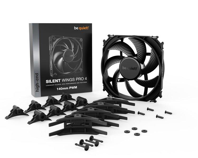 BE QUIET!  ! SILENT WINGS PRO 4 | 140mm PWM Boitier PC Ventilateur 14 cm Noir 1 pièce(s) 