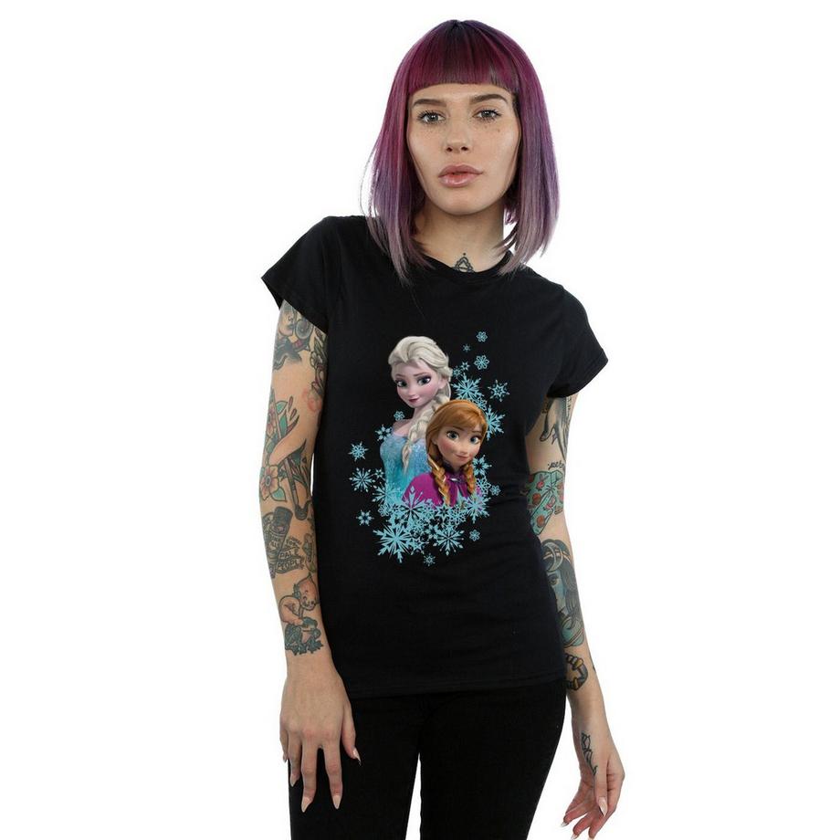 Disney Frozen Elsa et Anna Flocons de Neige T-Shirt  