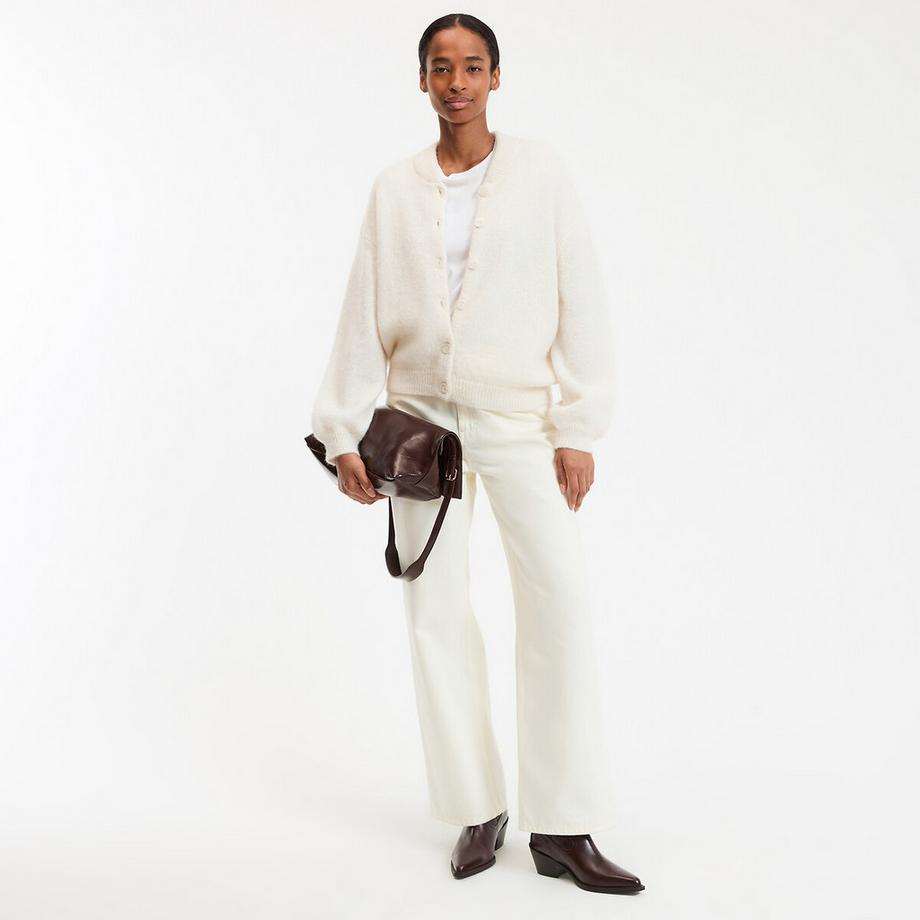 La Redoute Collections Strickjacke Stehkragen  