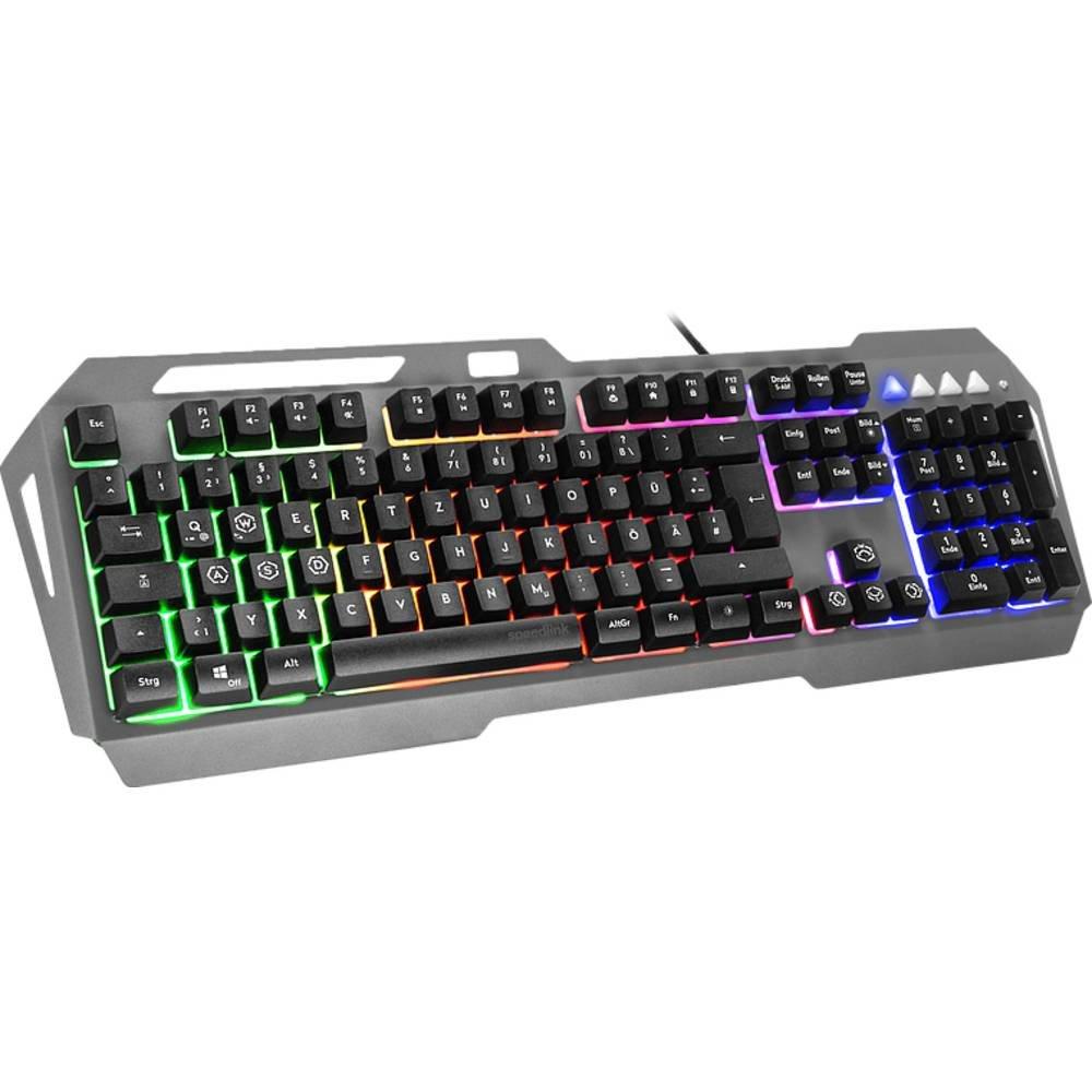 SPEEDLINK  LUNERA Metal RGB Tastatur, - QWERTZ-Layout 