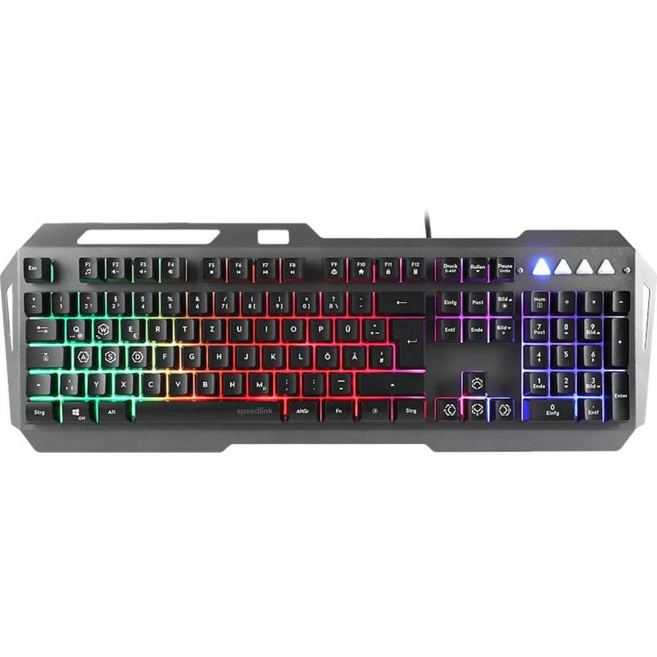 SPEEDLINK  LUNERA Metal RGB Tastatur, - QWERTZ-Layout 