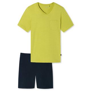 Schiesser Pigiama Fashion Top Maniche Corte Scollo a V e Pantaloncini  