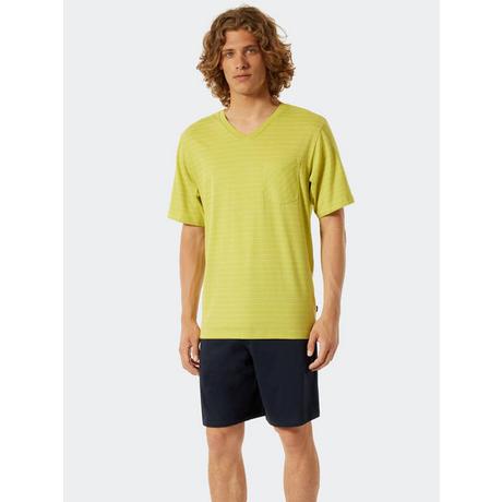 Schiesser Pigiama Fashion Top Maniche Corte Scollo a V e Pantaloncini  