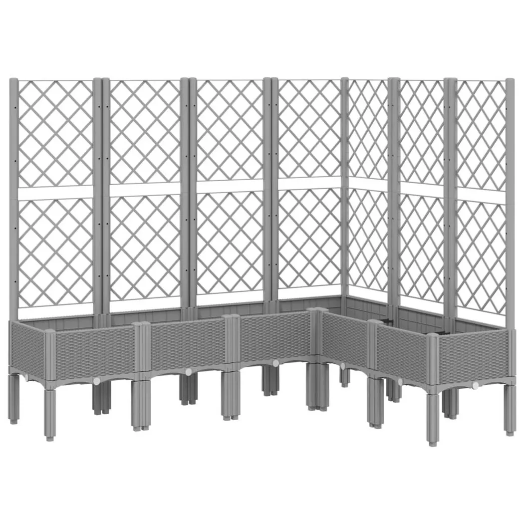 VidaXL - Jardinière polypropylène, One Size, Gris