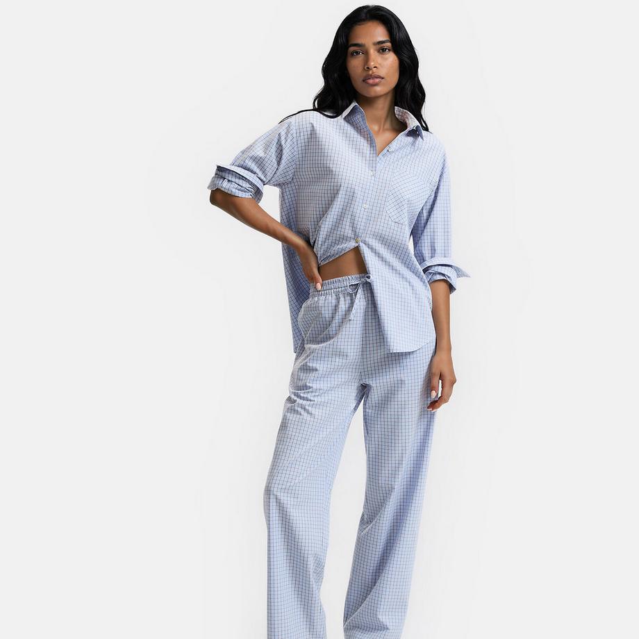 Pyjama aus Popeline mit Karomuster