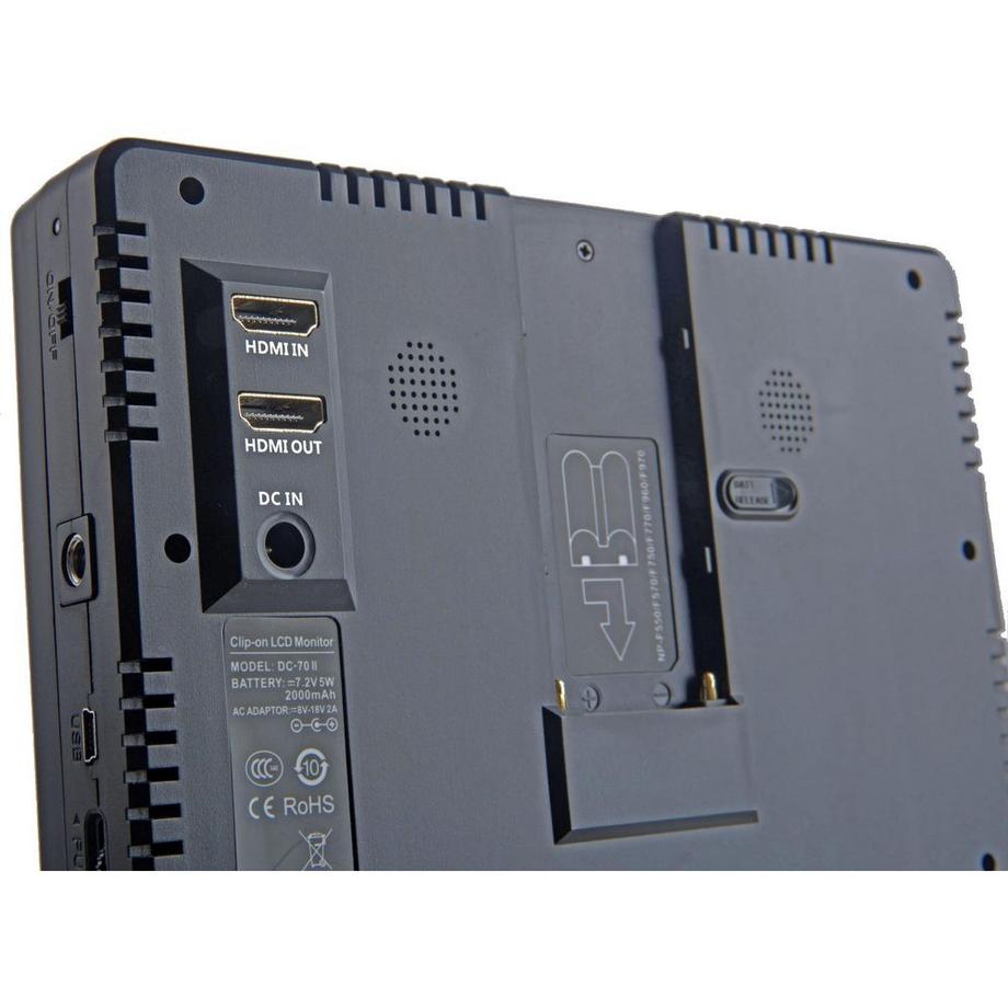 VILTROX  VILTROX DC-70 II HDMI Monitor 7" 17,8 cm (7") Nero 1200 x 800 Pixel 