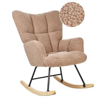 Fauteuil à bascule en Bouclé Moderne OULU