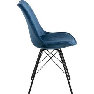 mutoni Chaise de salle à manger Giada Retro bleu marine  