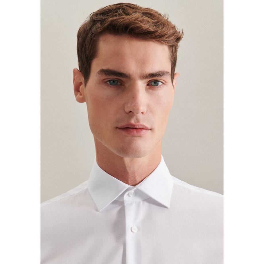 Seidensticker Camicia Business Slim Fit Manica Corta Tinta Unita  