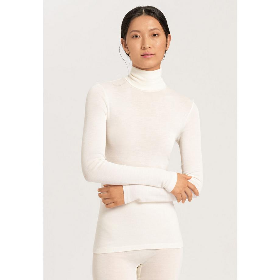 HANRO Woll Seide Rollkragenshirt  