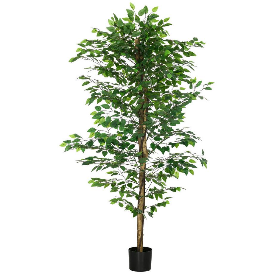 HOMCOM Künstliche Ficus-Pflanze  