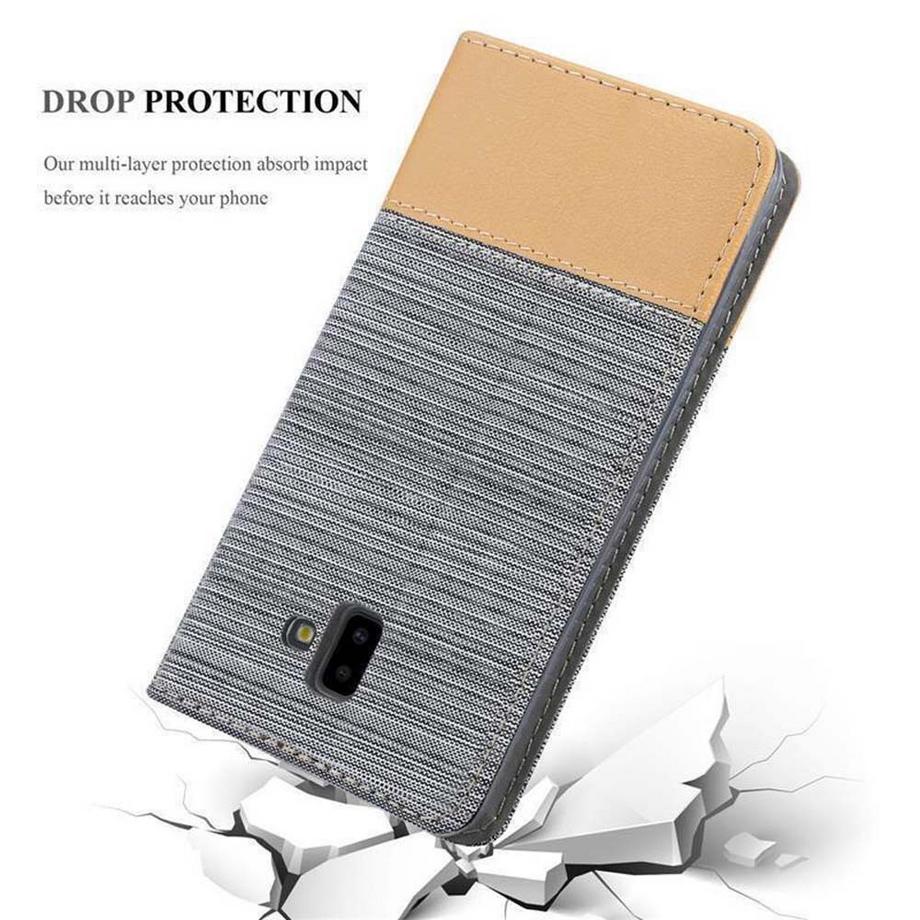 Cadorabo  Hülle für Samsung Galaxy J6 PLUS Magnetverschluss, Kartenfach 