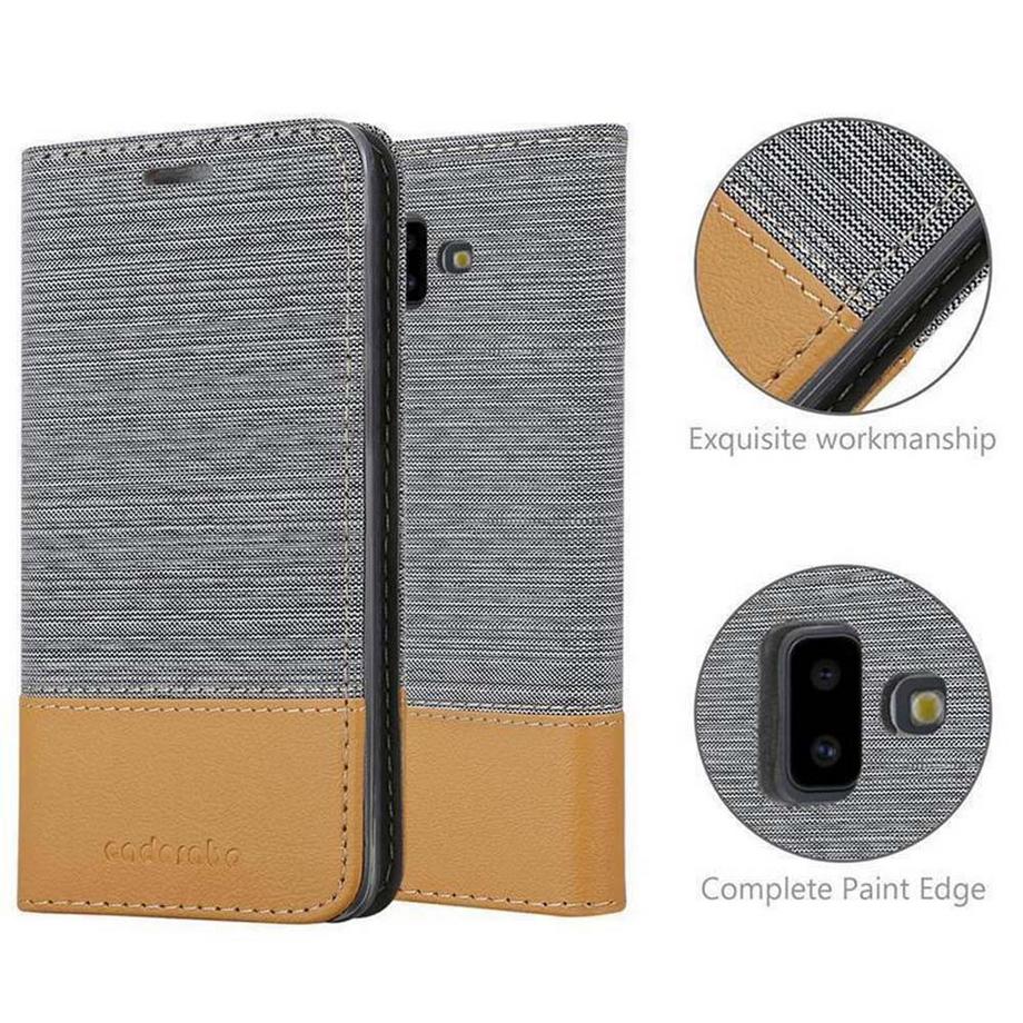 Cadorabo  Hülle für Samsung Galaxy J6 PLUS Magnetverschluss, Kartenfach 