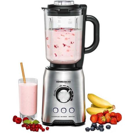 E+P Elektrik Rommelsbacher MX 1250 frullatore 1,75 L Frullatore da tavolo 1200 W Acciaio inox  