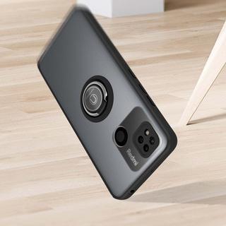 Avizar  Ring-Hülle für Xiaomi Redmi 10A Schwarz 