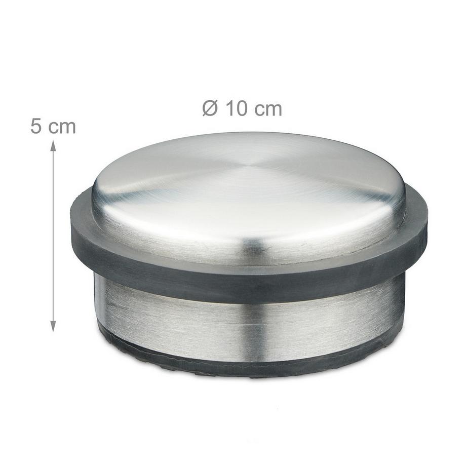 B2X  Türstopper aus Edelstahl, 2er-Set 