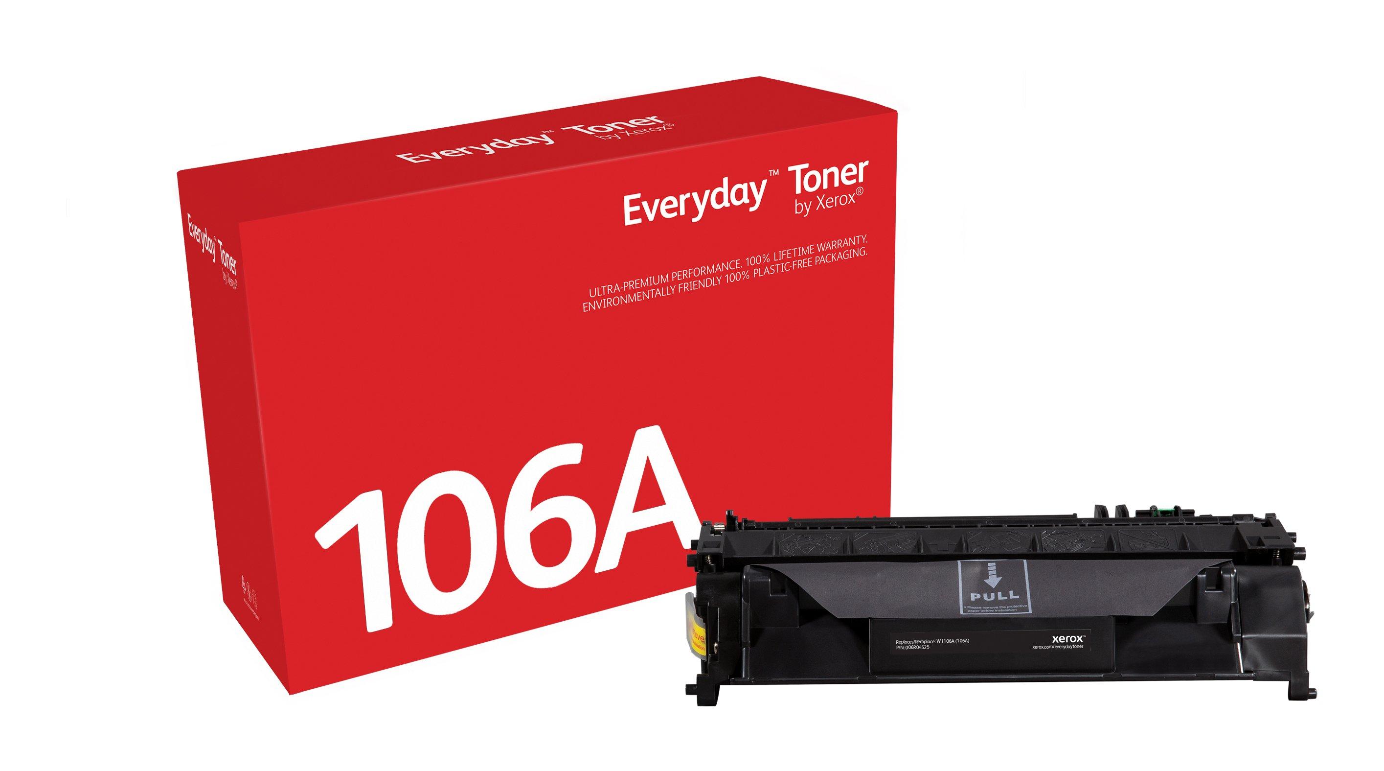 XEROX  Everyday Toner Noir ™ de  compatible avec HP 106A (W1106A), Capacité standard 