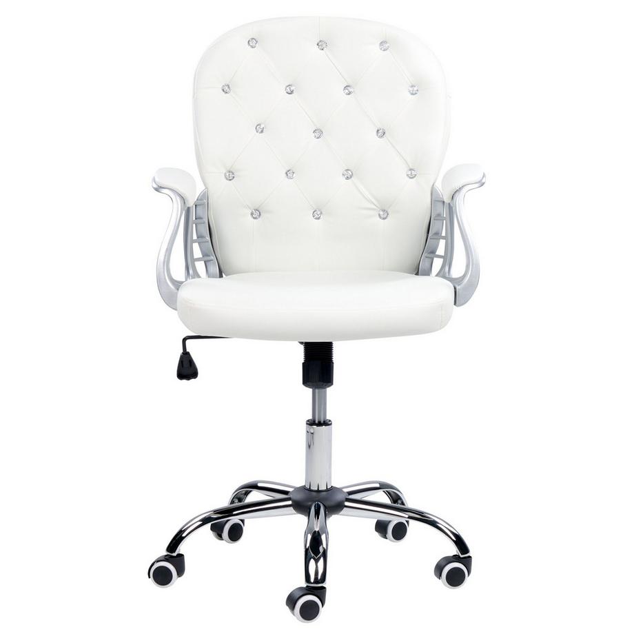 Beliani Sedia da scrivania en Pelle sintetica Glamour PRINCESS  