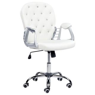 Beliani Chaise de bureau en Cuir PU Glamour PRINCESS  