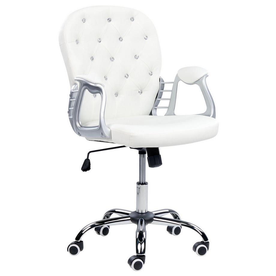 Beliani Sedia da scrivania en Pelle sintetica Glamour PRINCESS  