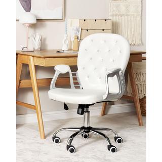 Beliani Chaise de bureau en Cuir PU Glamour PRINCESS  