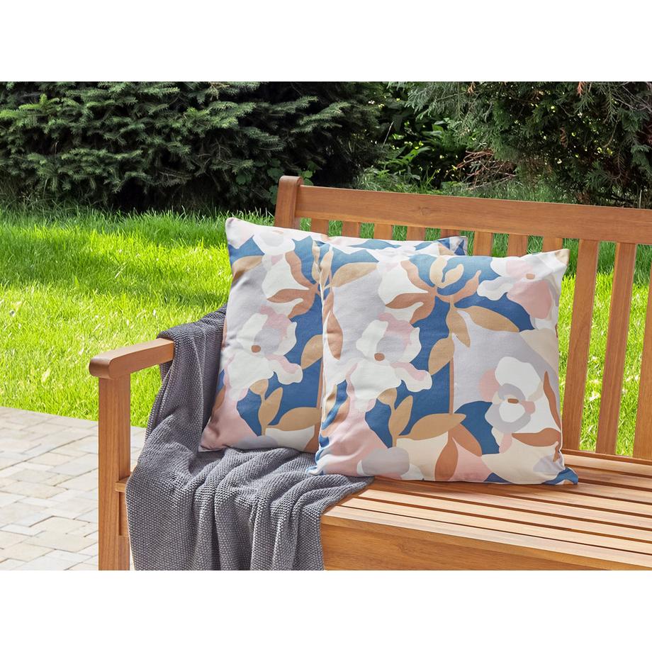 Beliani Gartenkissen 2er Set aus Polyester Modern VEREZZI  