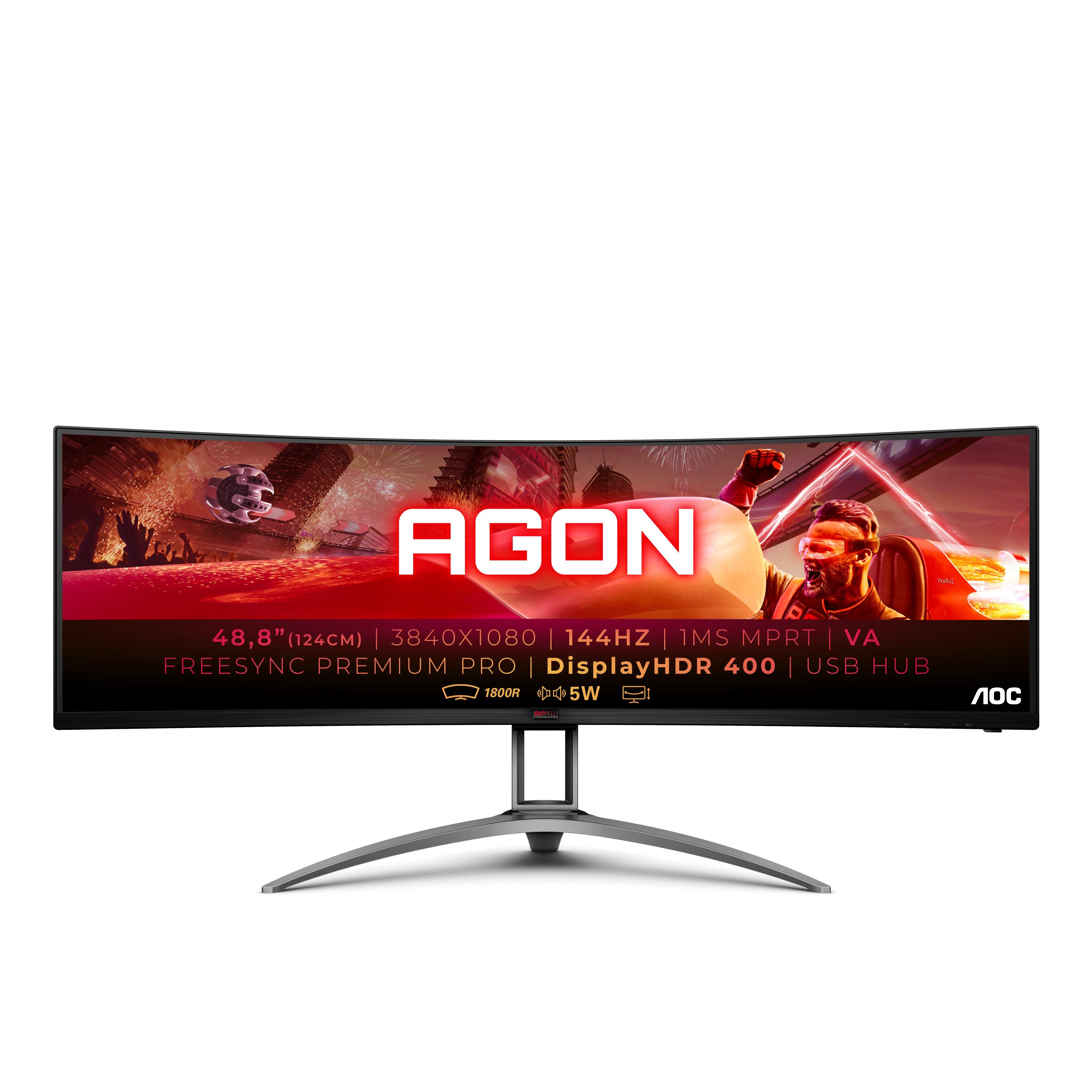 AOC  AG493QCX LED display 124 cm (48.8") 3840 x 1080 Pixel Schwarz 