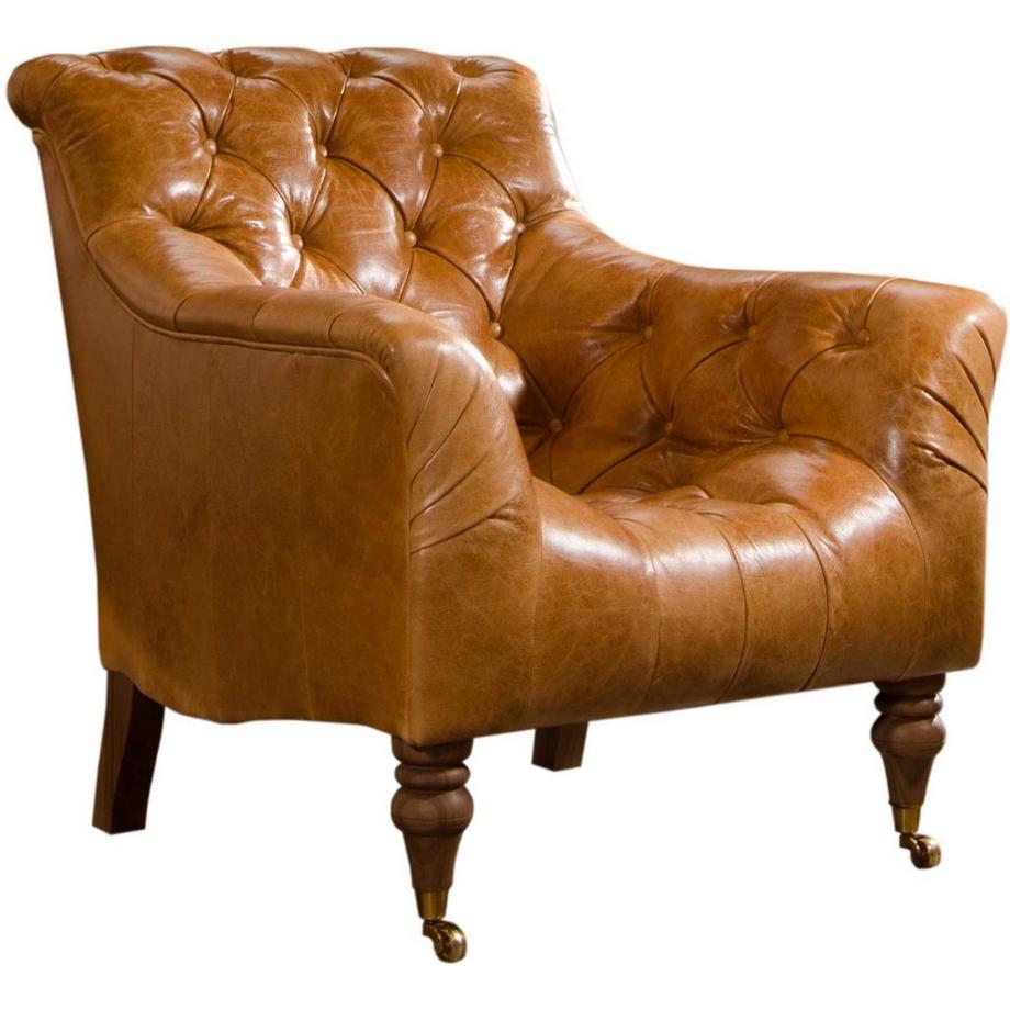 mutoni Chesterfield Sessel Yale Galveston Tan  