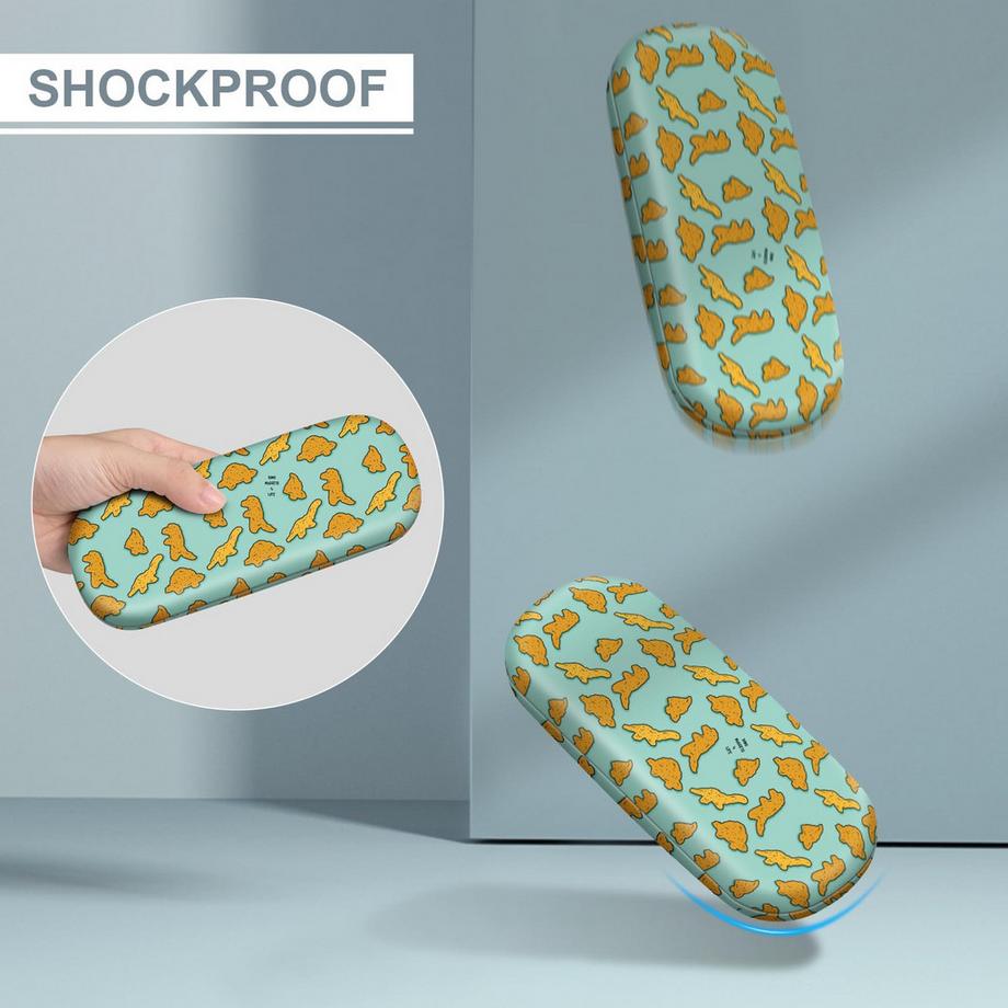 Only-bags.store Tragbares Hartschalen-Brillenetui mit Brillenputztuch  