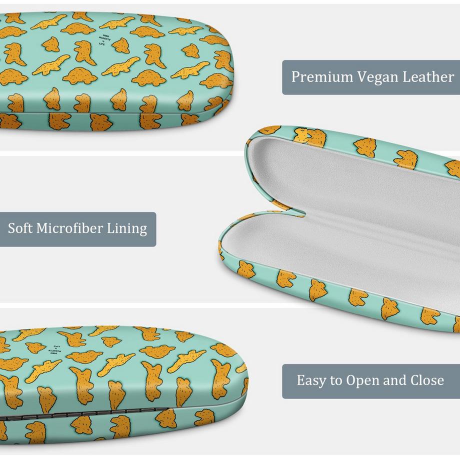 Only-bags.store Tragbares Hartschalen-Brillenetui mit Brillenputztuch  