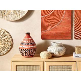 Beliani Vase décoratif en Terre cuite Boho KUMU  