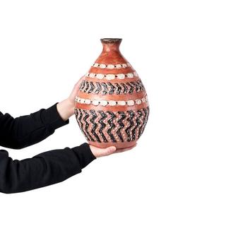 Beliani Vase décoratif en Terre cuite Boho KUMU  