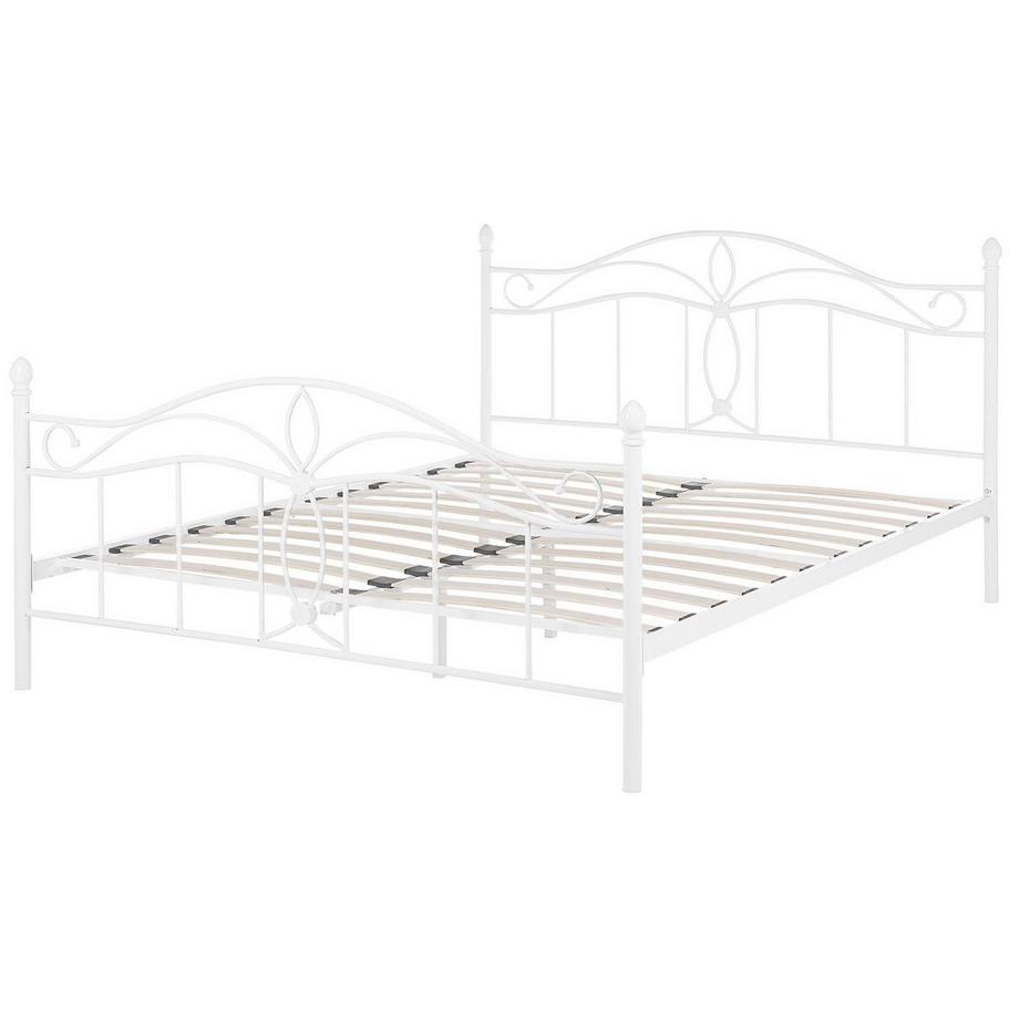 Beliani Letto con rete a doghe en Acciaio Moderno ANTLIA  