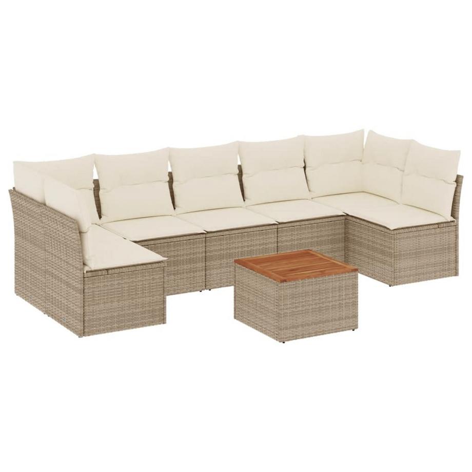 set divano da giardino Polirattan