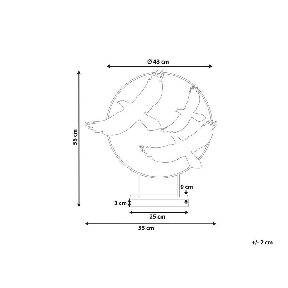 Beliani Dekofigur aus Eisen Modern SAMARIUM  