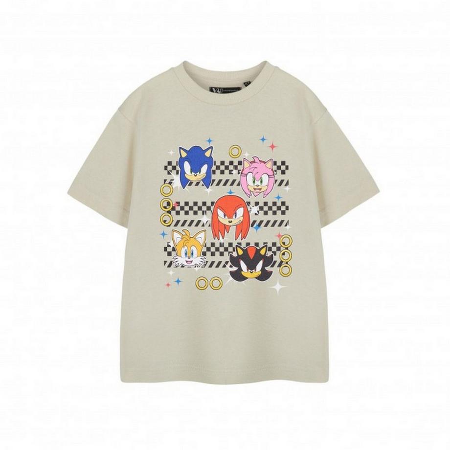 Sonic The Hedgehog  Group Faces TShirt  kurzärmlig 