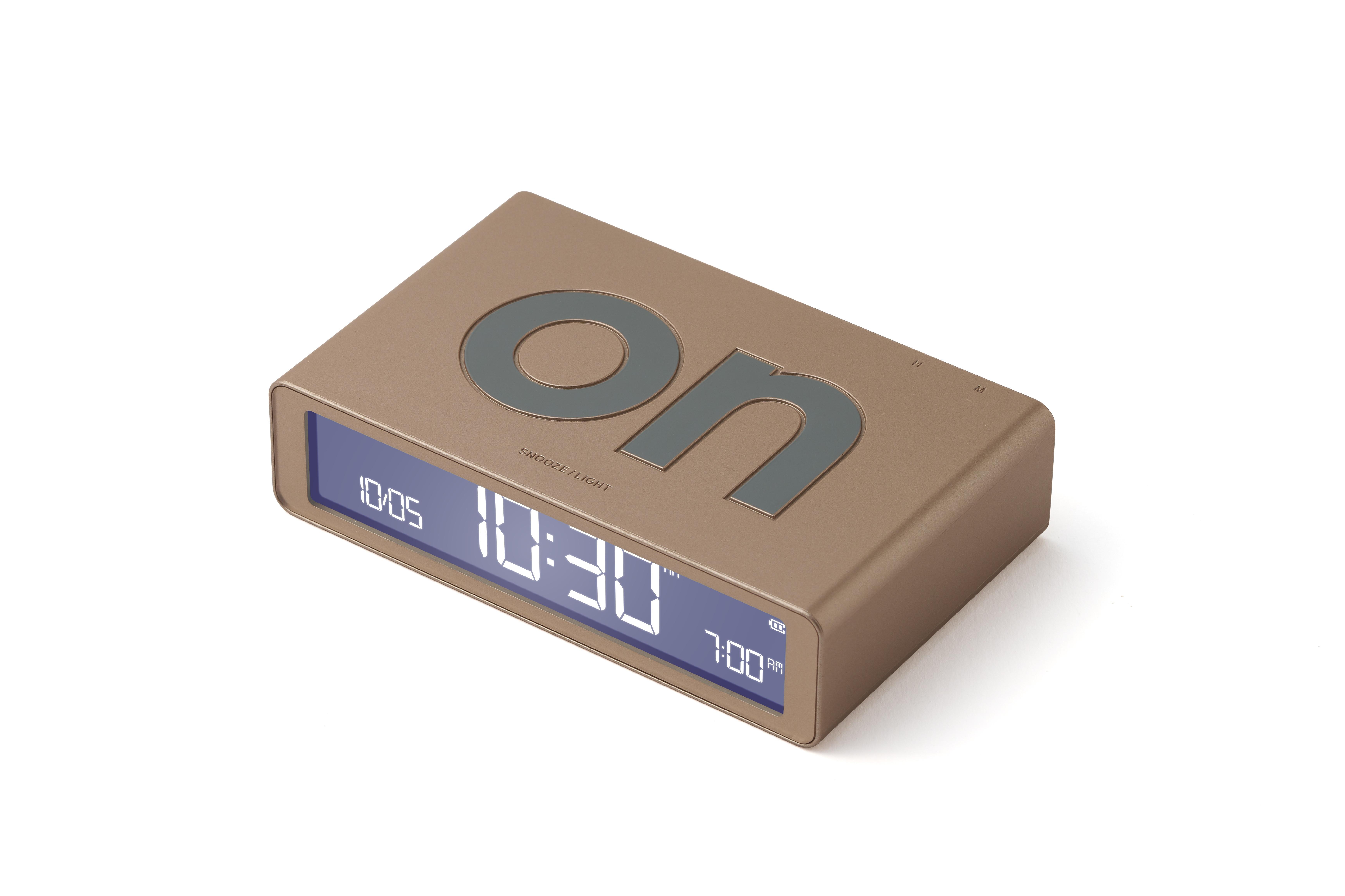 LEXON Lexon Flip Classic Funk Wecker Gold  