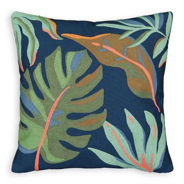 Housse de coussin brodée 40x40 cm