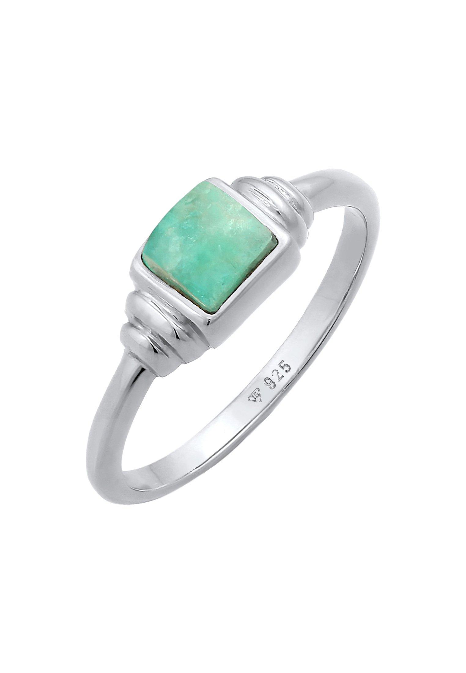 Elli  Bague Solitaire Vintage Avec Amazonite 